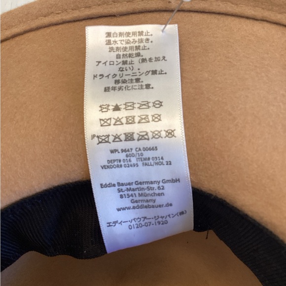 NWOT Eddie Bauer 100% wool felt hat. S/M - Picture 10 of 10